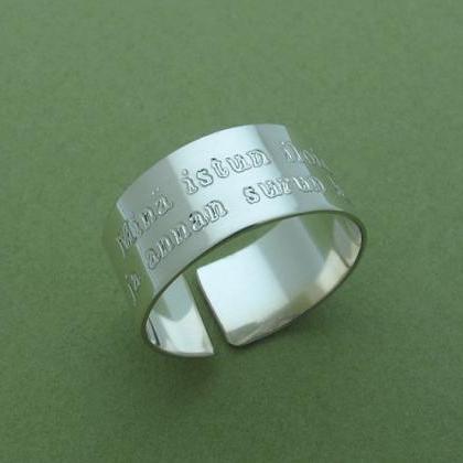 Sterling Silver Thumb Ring - Person..
