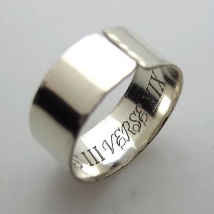 Inspirational Quote Ring In Sterling Silver -..