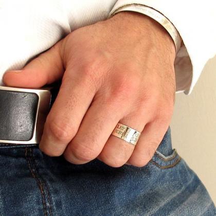 Men's Ring - Perosnalized Band For..