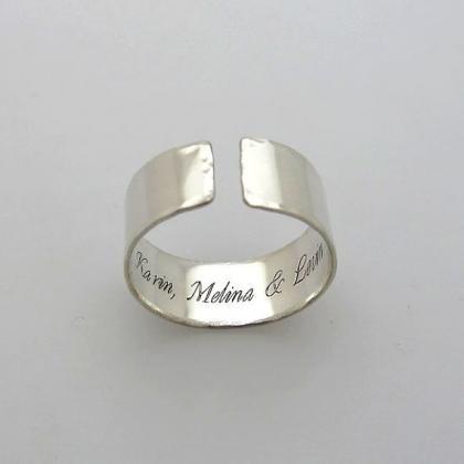 Inside Engraved Ring - Custom Ring - Personalized..