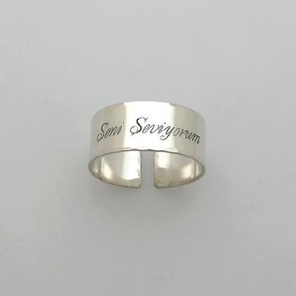 Inside Engraved Ring - Custom Ring - Personalized..