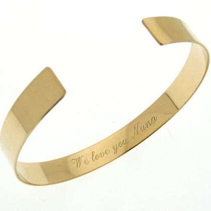 Gold Latitude Longitude Cuff Bracel..