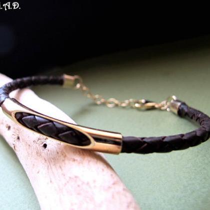 Leather Bracelet for Men - Elegrant..