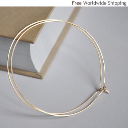 Classic Hoop Earrings In Gold Filled - Elegant..