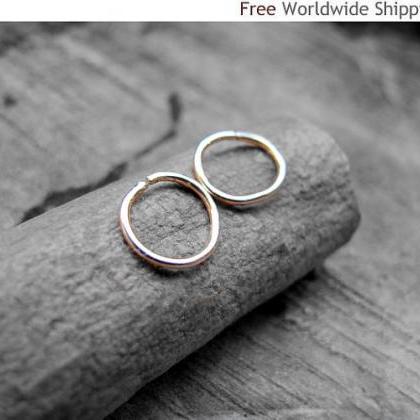 Cartilage Hoops - Minimalist Gold Earrings - Extra..