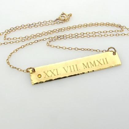 Anniversary Necklace - Roma Numeral..