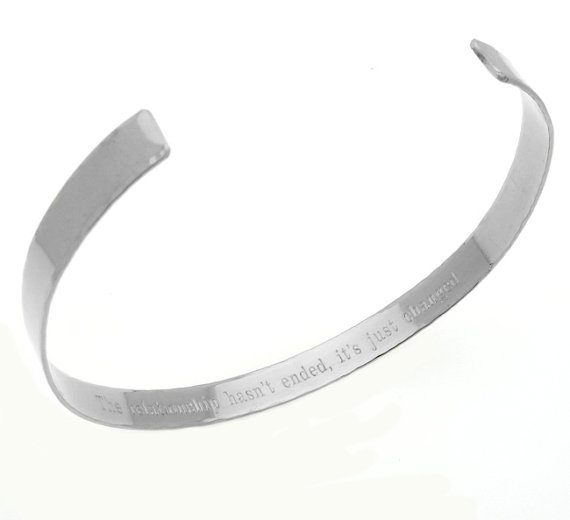 Engraved Sterling Silver cuff Bracelet - Inside message cuff bracelet - Customized Bangle Cuff Bracelet - Personalized Jewelry